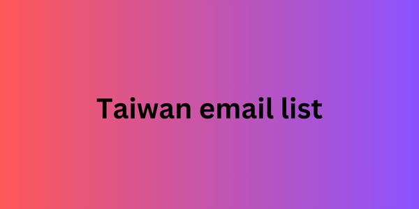 taiwan email list