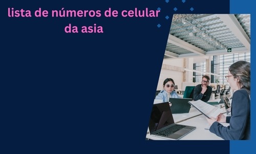 lista de números de celular da asia